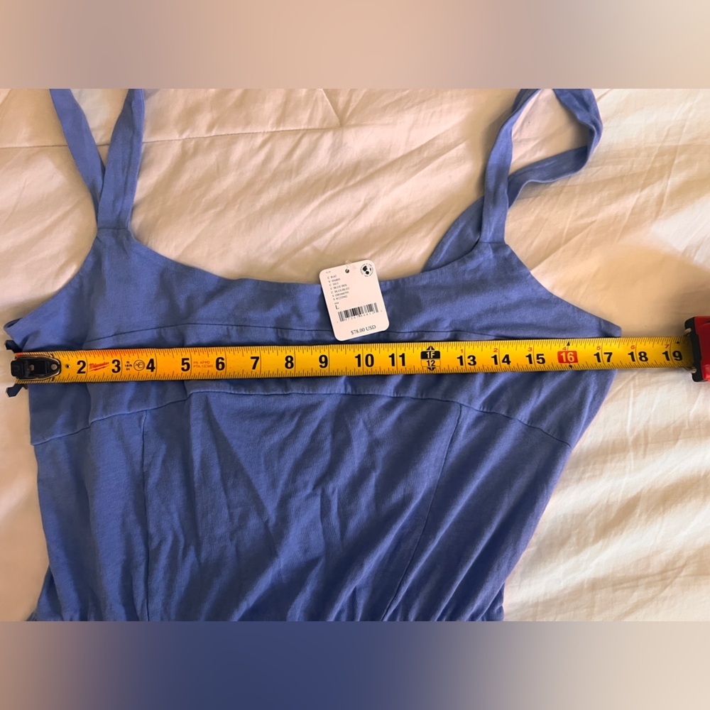 Free People Blue dress, Pockets NWT - Picture 4 of 5